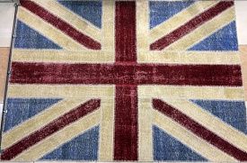 Ковер из Великобритании винтажный ручной работы Британский флаг Vintage Flag Patchwork 230315