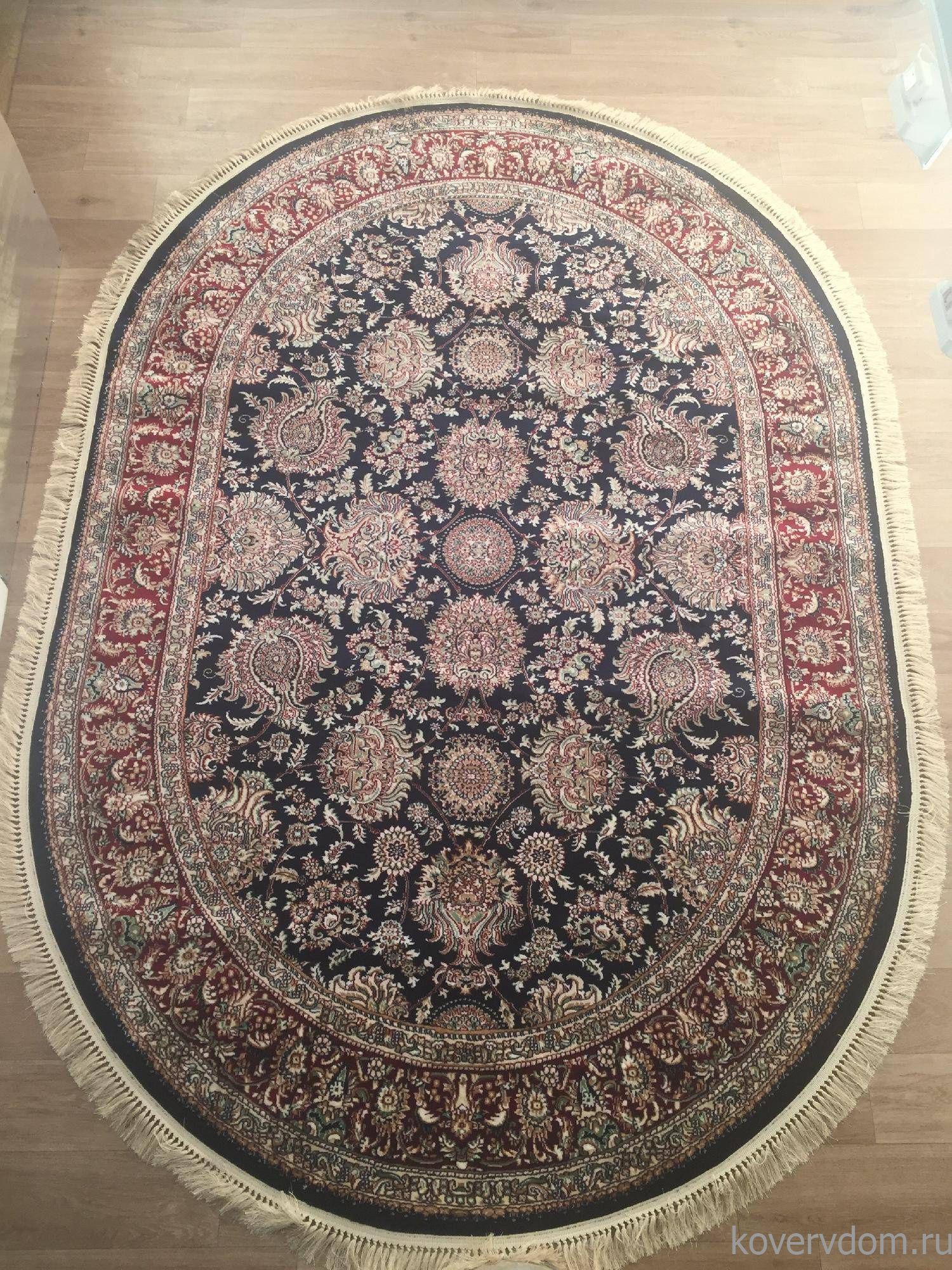 Ковер BROOKLYN 08613T BLUE / BLUE Овал