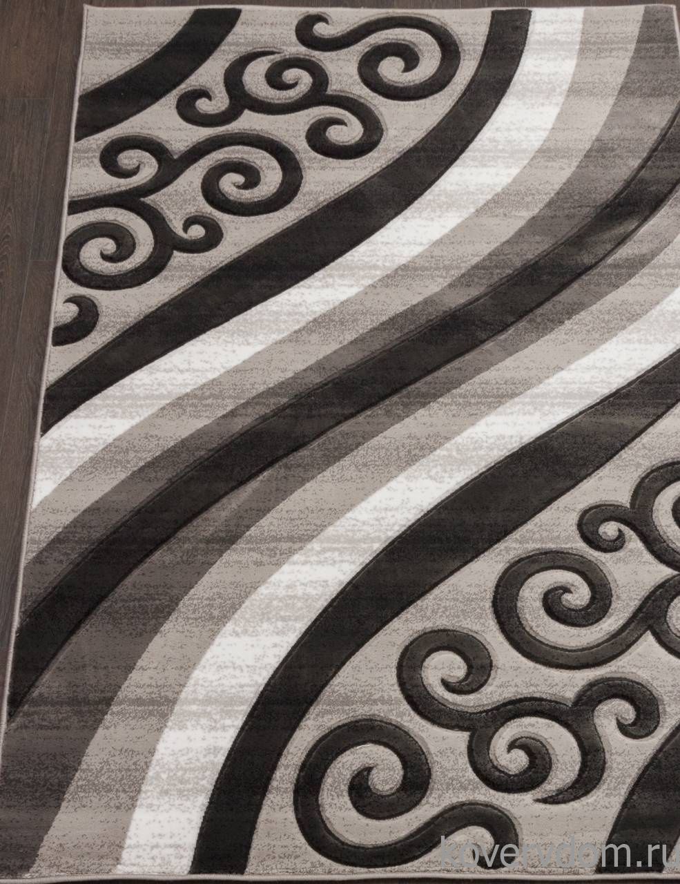 Ковер MEGA CARVING D297 GRAY