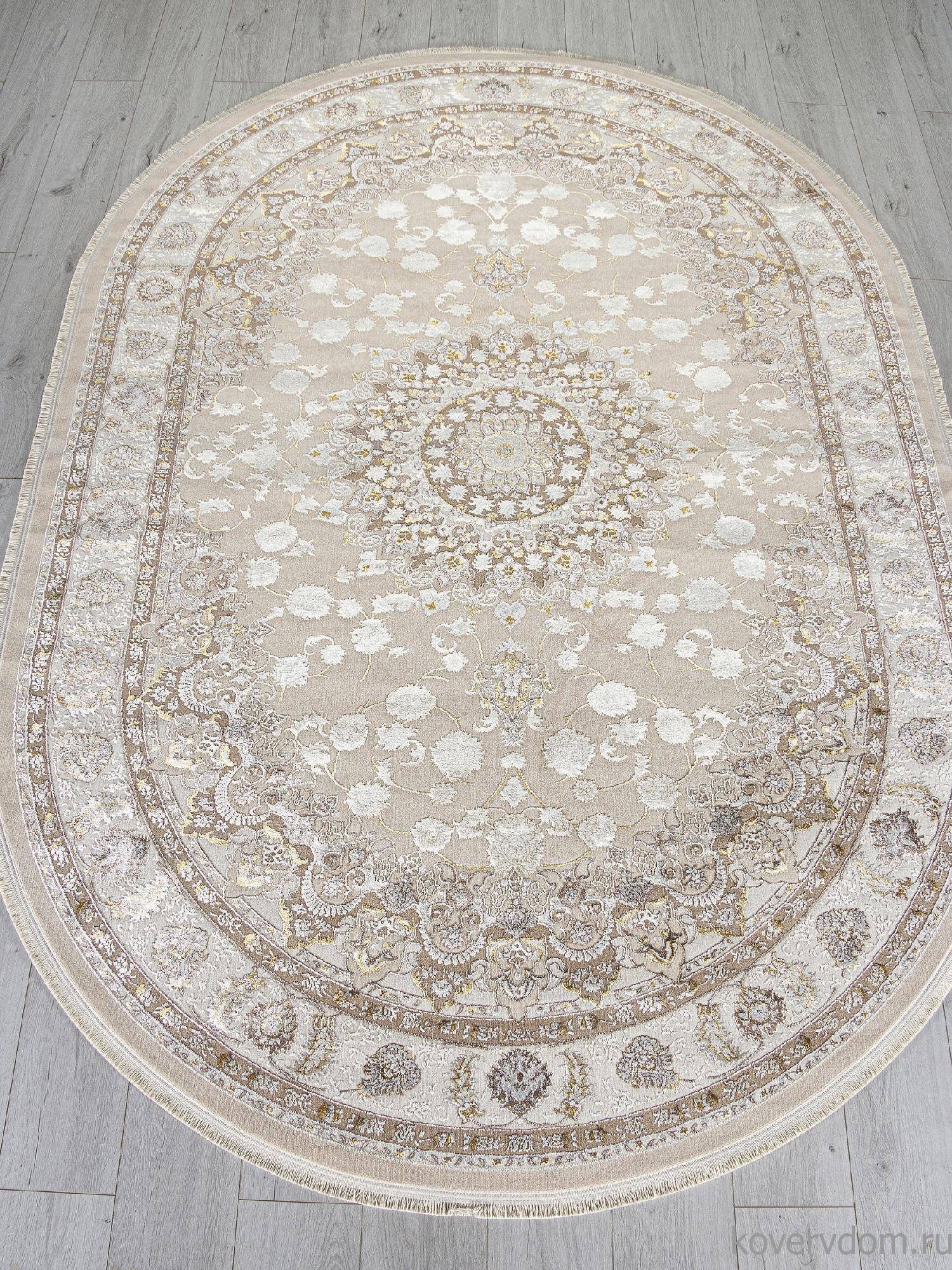 Ковер DELINA A050B L.BEIGE / CREAM Овал