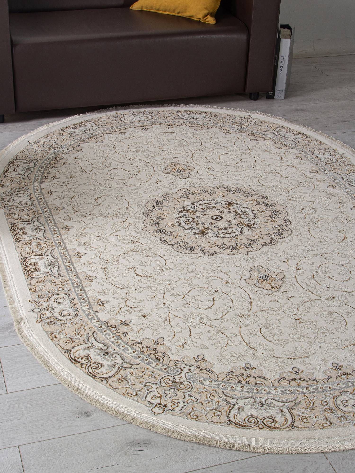 Ковер ZARINA M107A CREAM / CREAM Овал