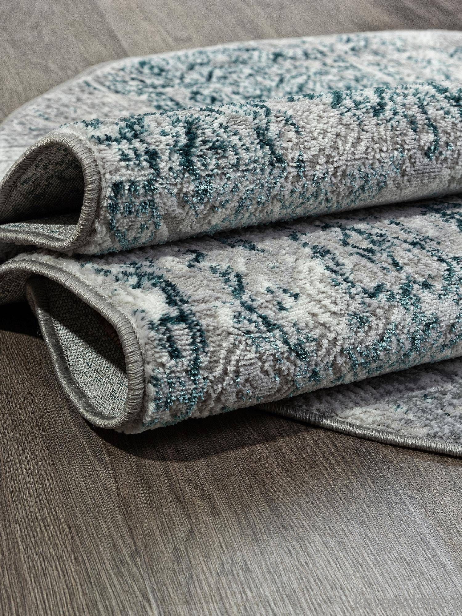 Ковер PALERMO-A F281 GRAY Овал