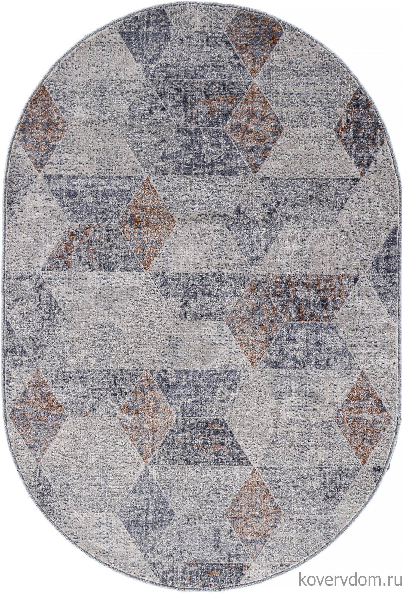 Ковер ZUMMA F257 ORANGE Овал