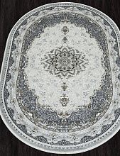Персидский ковер MIRAY O1463 096 GREY Овал