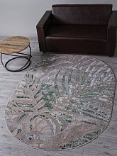 Овальный ковер зеленый LIMAN F479 GRAY-GREEN Овал