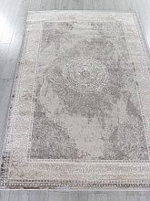 Пушистый круглый ковер LUCCI P0540 L.GRAY / L.GRAY