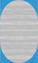 Ковер серый NENSI GL092G GREY / GREY Овал