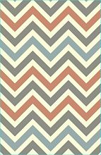 Оранжевый детский ковер ЗИГЗАГИ